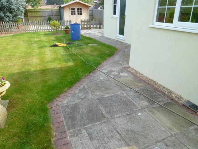 Patio Before Cleaning